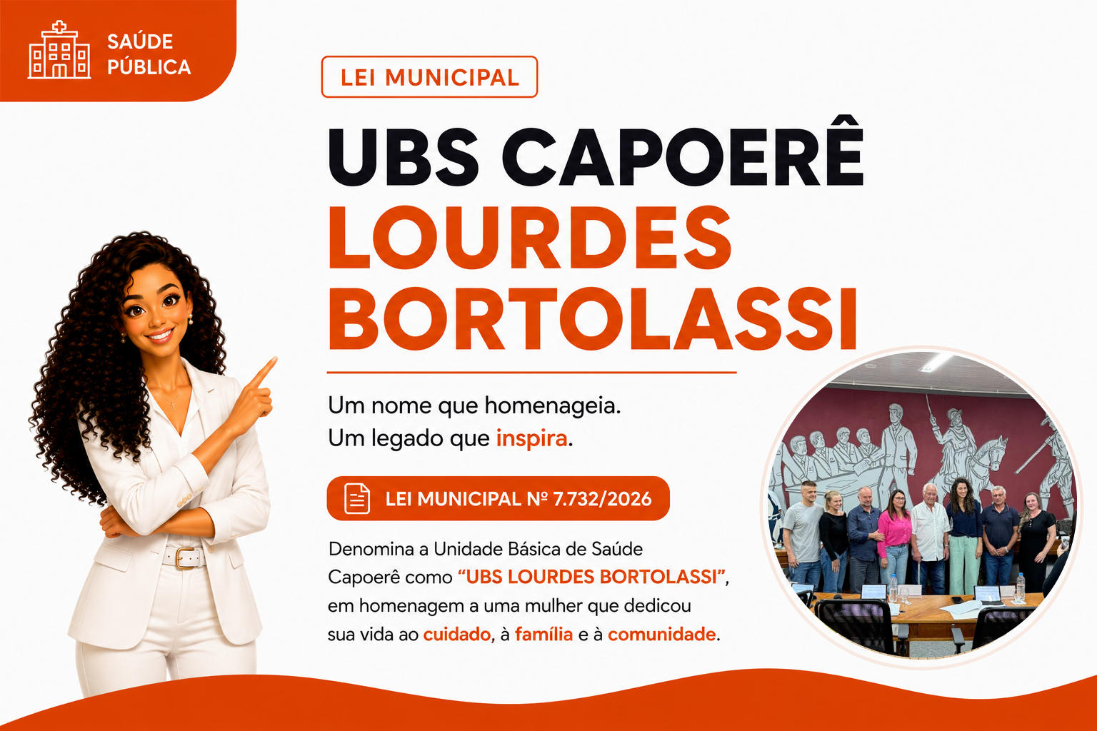 Denomina a Unidade Básica de Saúde de Capoerê como "UBS Lourdes Bortolassi"
